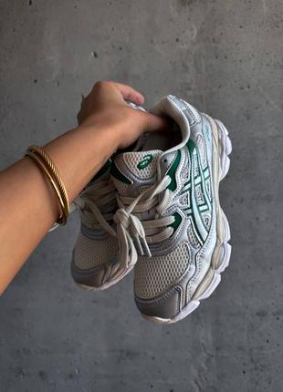 Asics gel kale cream green2 фото