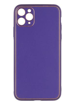 Чохол leather gold with frame without logo для iphone 11 pro max колір 6, mint 8
