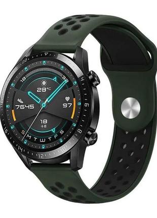 Ремінець універс 22mm n sport для samsung/amazfit/huawei колір olive green/black