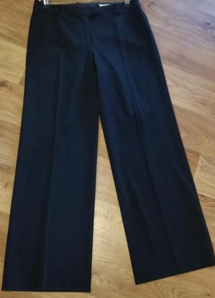 Черные, классические,широкие брюки2 фото