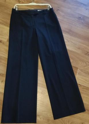 Черные, классические,широкие брюки3 фото