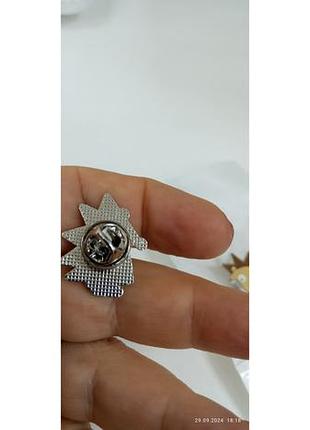 Брошь брошка значок пин еж ежик металл эмаль