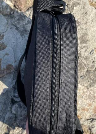 Мессенджер черный adidas сумка через плечо из ткани адидас, барсетка повседневная средняя летняя4 фото