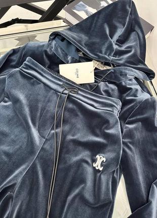 Спортивний костюм в стилі celine велюр6 фото