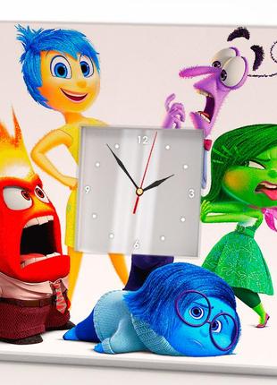 Стильний годинник "думками навиворіт. мультяшки" прикраса інтер'єру в дитячу кімнату, спальню, ігров