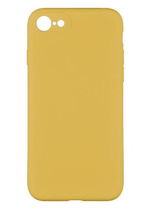 Чохол silicone case full camera no logo для iphone 7/8/se2 колір 02, apricot 5