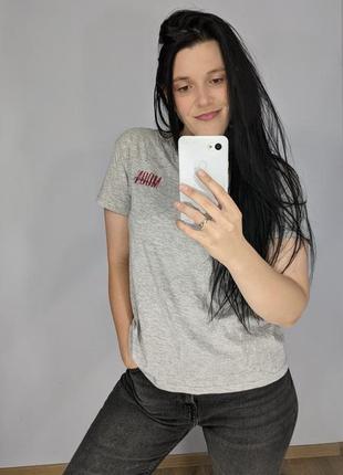 Футболка серая с рисунком луны на спине 100% хлопок🥰