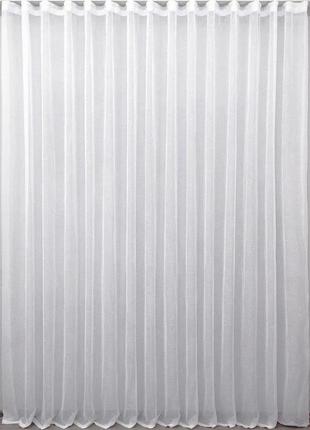 Тюль vr-textil льон колір білий 3х2.5м (43-001t)