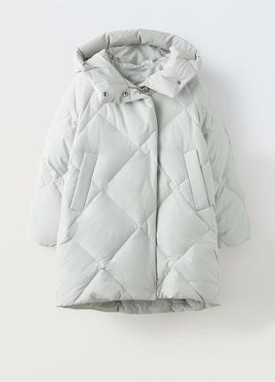 Пуховик zara пухова куртка