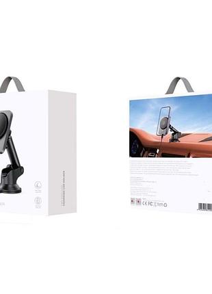 Автодержатель xo cx018 magnetic wireless 15w колір чёрный 2