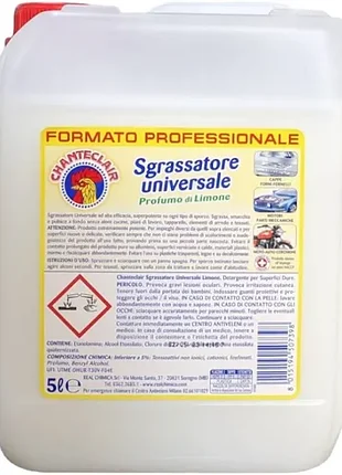 Антижир уніерсальний засіб від жиру грассаторе шантаклєр chanteclair sgrassatore лимон 5 л