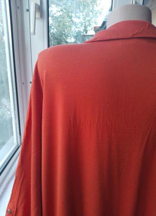 Брендова віскозна трикотажна блуза блузка лонгслів великого розміру мега батал8 фото
