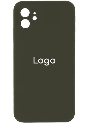 Чохол silicone case full size with frame для iphone 12 колір 19.pink sand 7