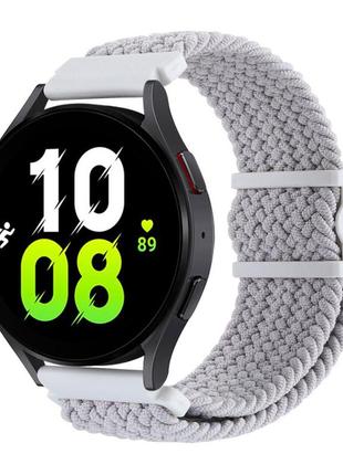 Ремешок универс 20mm elastic adjustment для samsung/amazfit/huawei колір white