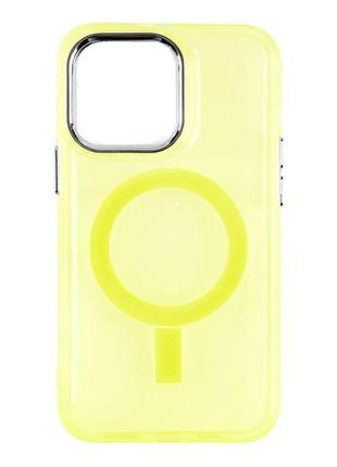 Чохол tpu lollipop with magsafe для iphone 14 pro колір yellow