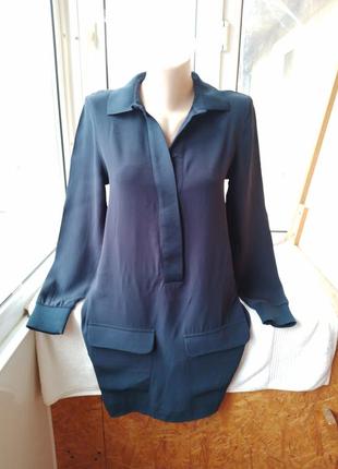 Брендовая вискозная блуза блузка туника3 фото