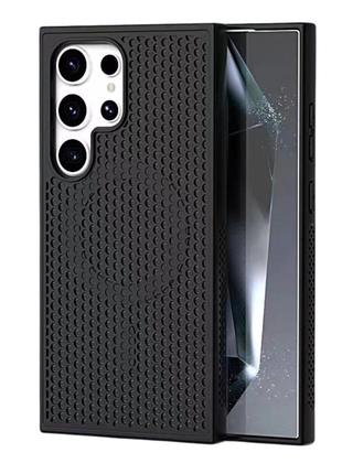 Чохол tpu+pc aerocool with magsafe для samsung s23 fe 5g (s711) колір black