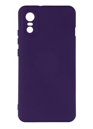 Чехол silicone cover full camera (a) для zte a31 колір 34.purple