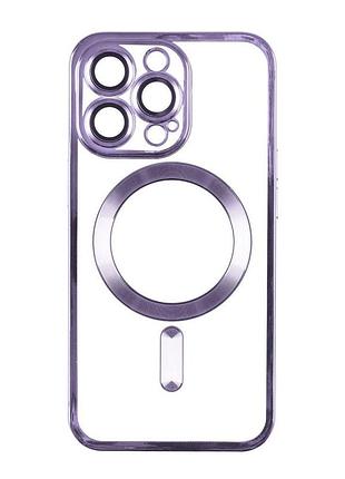Чохол tpu metallic full camera with magsafe для iphone 15 колір gold 6