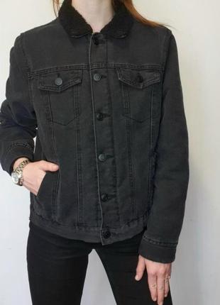 Теплая джинсовая курточка от m&s, 18