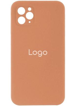 Чохол silicone case full size with frame для iphone 11 pro колір 27, peach