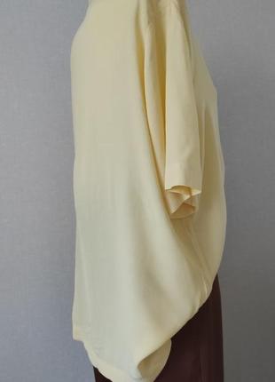 Женская рубашка блуза лимонная жёлтая на пуговицах3 фото