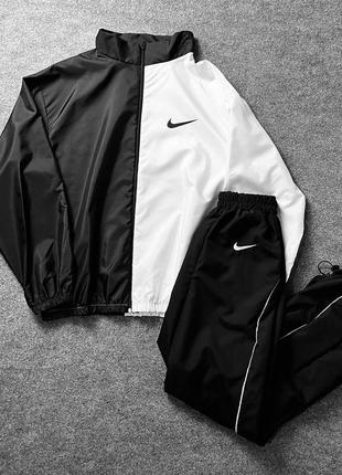 Спортивний костюм nike Black чоловічий чорно-білий