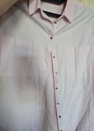 Рубашка женская нежно розовая9 фото