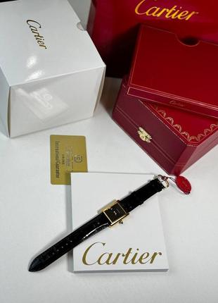 Черные часы в стиле cartier6 фото