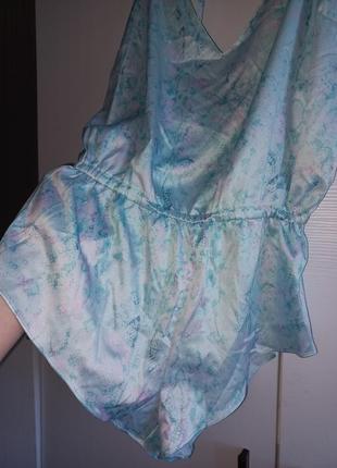 Шёлковая пижама ромпер для сна5 фото