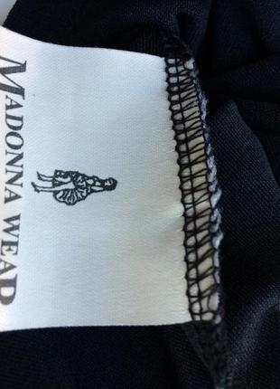 Женская  чёрная трикотажная юбка макси с боковым разрезом англия6 фото