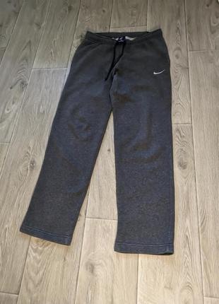 Широкие брюки nike темно серые размер м3 фото