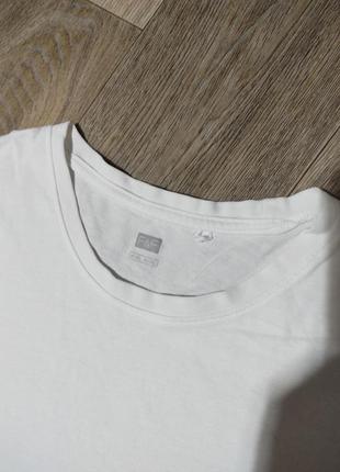 Мужская белая футболка / f&f / поло / мужская одежда / чоловічий одяг /2 фото