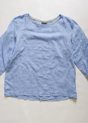 Льняная блуза с пуговицами.2 фото
