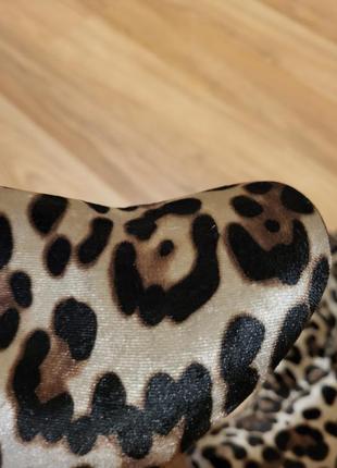 Трендові леопард ботильони велюр