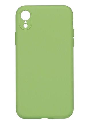 Чохол silicone case full camera no logo для iphone xr колір 10, stone 3
