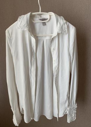 Блуза белая h&amp;m3 фото