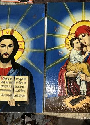 Ікона "богородиця та ісус»