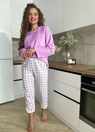 Пижама женская махровая 💖пижама женская махра, одежда для дома женский махровый