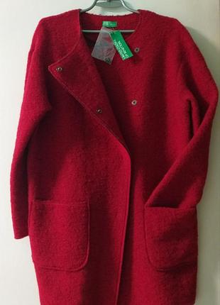 Нове шерстяне пальто united colors of benetton