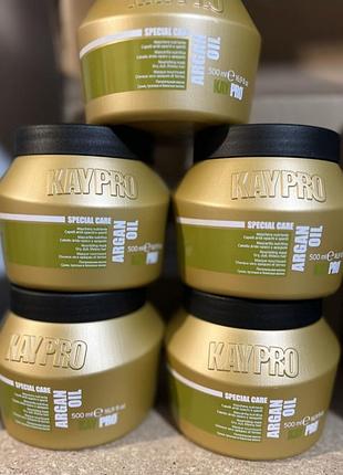 Маска живильна з аргановою олією для сухого волосся kaypro argan oil kaypro argan oil