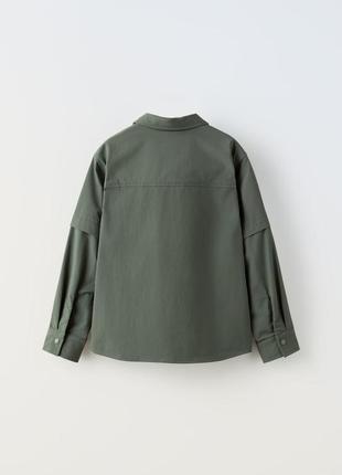 Техническая рубашка с карманом zara 4356 (5644/768)3 фото