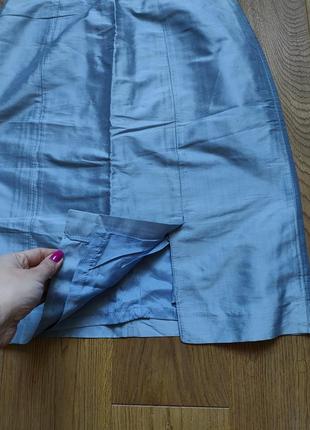 Шелковая голубая юбка antonelle2 фото