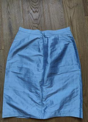Шелковая голубая юбка antonelle4 фото