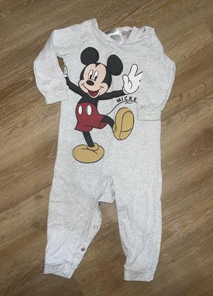 Хлопковый человечек 12-18 мес h&amp;m disney micky2 фото