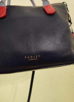 Radley синя шкіряна жіноча сумка8 фото