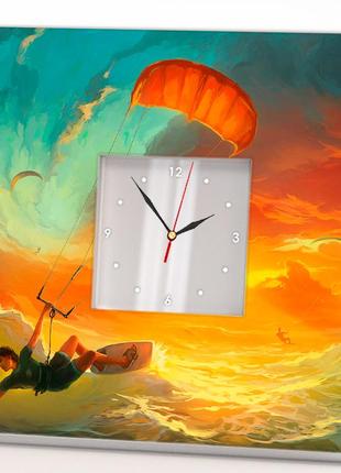 Годинник настінний "сонячний вітер" сучасний декор прикраса будинку, офісу, галереї, подарунок