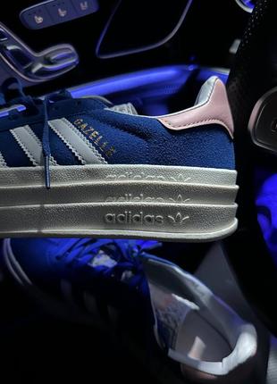 Кросівки adidas gazelle bold blue/pink2 фото