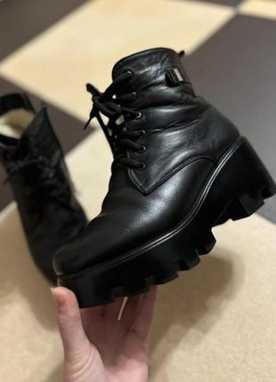 Зимние кожаные сапожки
