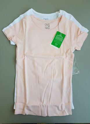 Комплект футболок для девочки 5-6 лет 110-116